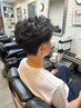 【目元のマッサージしつつ潤い肌】カット＋クリームシェービング＋アイエステ