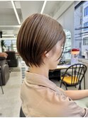 横浜ショートボブケアブリーチダブルカラーショートカット
