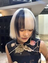 ヲタク 渋谷 代官山 恵比寿(wotaku.) 抜きっぱなしポイントカラーデザインカラーブロックカラーボブ