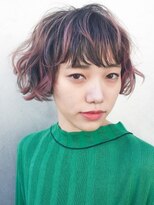 ダブ アオヤマ(DaB AOYAMA)&nbsp;おすすめピンクのデザインカラー☆マッシュボブスタイル