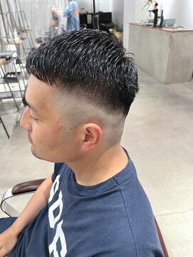 サルファ ヘアデザイン 名古屋 丸の内(S.ALPHA HAIR DESIGN) クロップヘアースキンフェード刈り上げショートベリーショート