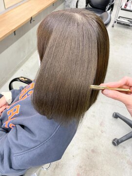 アンジェリカ 広島駅前店(ANGELICA) 【橋上】髪質改善 オリーブベージュ