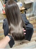 大人可愛いイメチェンモードヘアダークアッシュフェミニン我孫子