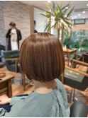 3月　縮毛矯正で楽ちんナチュラルボブ