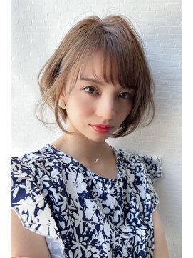 ヘア アレン(HAIR ALEN) 明るめカラーボブ