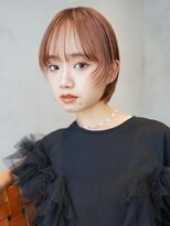 ニコ トウキョウ(nico TOKYO) 顔まわりレイヤー/切りっぱなし/ピンクブラウン