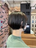【堀口】首が長く見えるショートボブ