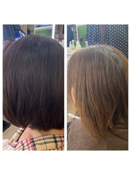 ワンポイント ウィズ パリス(One Point with Paris) ヘアーカラ で白髪染め