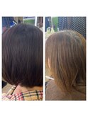 ヘアーカラ で白髪染め