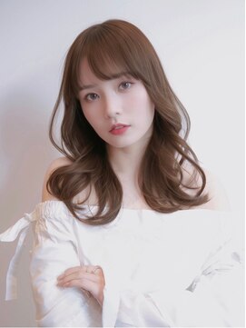 ユーフォリア 青山(Euphoria) 韓国風顔周りレイヤーカットサイドバングロング艶感