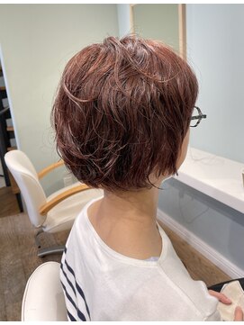 アトリエドゥーディマンシュ atelier doux dimanche くせ毛風ショートパーマ