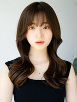 レノラ 本町(LENORA) ◯ぱっつん前髪くびれロングレイヤーロング薄めバング流しバング