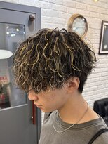 ニューモヘアー 立川(Pneumo hair)&nbsp;「波巻きパーマ×メッシュ」
