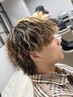 【笠松指名】カット＋ダメージレスパーマ＋ハイライト［長岡/メンズ/men's］
