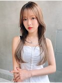 【Lloyd 大宮】ミルクティーベージュ×顔まわりレイヤー