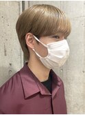 オリーブベージュメンズミルクティーベージュシースルーマッシュ