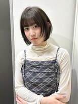 ユーフォリア 渋谷グランデ(Euphoria SHIBUYA GRANDE)&nbsp;ボブレイヤー　オリーブベージュ　顔周りカット