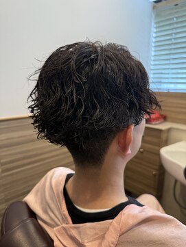 銀座マツナガ 神田店 ソフトツイストスパイラルツーブロックマッシュセンターパート