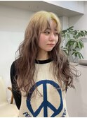 !ダブルカラーハイトーンケアブリーチデザインカラー#原宿