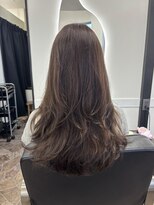 ロア 熊本(LOA)&nbsp;ワンカールコテ巻き風パーマ　レイヤー高め