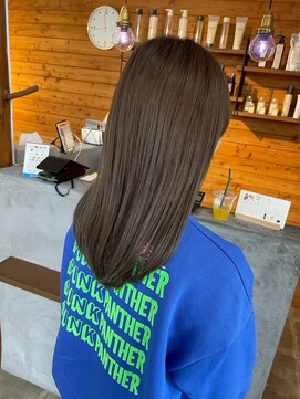 ビスクヘアデザイン(bisq hair design) 髪質改善カラー　艶カラー　ブラウンカラー　ミディアム