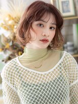 カバーヘア ブリス 北浦和(COVER HAIR bliss) ★チェリーレッドハイライト小顔プードルボブパーマ20代30代★2