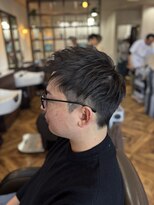アンカー(ANCHOR)&nbsp;MEN’S HAIR/サーフカール/刈り上げセンターパート/印西市