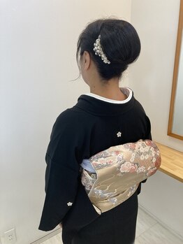 ヘアー アン レーブ(Hair An Reve)の写真/成人式・結婚式に◎プロの着付け師が振袖・留袖・訪問着・浴衣を美しく着付けます♪