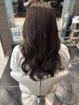 アース あがり浜店(HAIR&MAKE EARTH)の写真/朝の時間5分に！？乾かすだけで決まるコテ巻き風デジタルパーマ