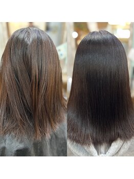 グロス トウキョウ バイボクノ(Gloss Tokyo By Bokuno)の写真/グレイカラーも髪質改善！くせ毛も艶髪も◎エイジング髪質改善カラーで理想の髪へ☆