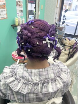 ファンヘアメイク(Fun hair make) ハートリボン