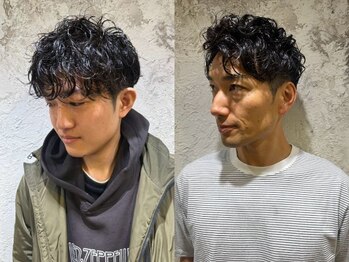 セピア 浦和店(SEPIA)の写真/高技術×こだわりの薬剤でダメージレスなメンズパーマが叶う*[浦和<理容室>MEN'S/ツイストパーマ/フェード]