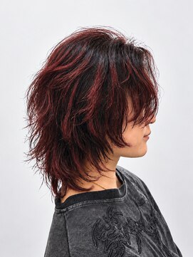 メンズ レオ 天六店(men's LEO) ラフに決まるレッドレイヤーウルフ