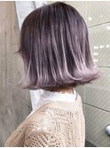 外ハネボブ×アメジストカラー
