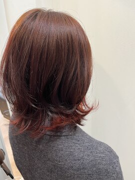 リシェールグリーン 越谷花田店(RICHAIR GREEN) レイヤーカット+グラデーションカラー