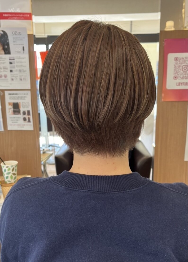 L by first】マッシュショート×ハイライト×ピンクアッシュ：L153587430