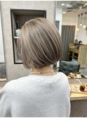 ミルクティーベージュでつくるモテ髪ボブ【稲毛／稲毛駅】