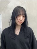 セミロング/レイヤーカット/顔まわりカット/シャギーレイヤー