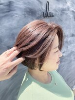 ウル(ulu.)&nbsp;魅せるグレイヘア脱白髪染めピンクグレージュ