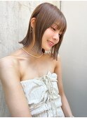 【kate 大宮】ミルクティーベージュ×外はねボブ