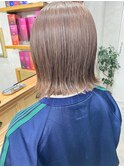 【ハイトーンカラー】メルティベージュカラー　ボブ