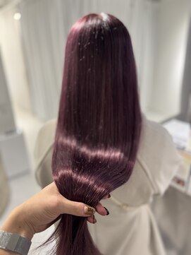 ハピネス 梅田茶屋町店(HAPPINESS) 韓国カラー ダブルカラー チェリーバイオレット