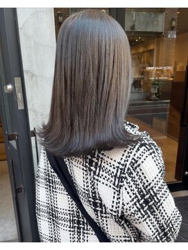 コフィー バイ メルト 吉祥寺(cofy by melt) 【松本咲花】ブリーチなし就活暗髪カラー切りっぱなし外ハネ韓国