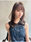 【ROJITHA原宿表参道】オリーブベージュ×顔周りレイヤー