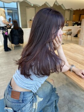 キーチェ 梅田中崎町(keych) レイヤーカット/オリーブベージュ/ブリーチなし/髪質改善/梅田