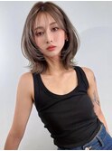 黒髪/クラゲヘアー/小顔/ココアベージュ/髪質改善/栄/栄駅b555