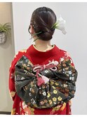 着物ヘアアレンジ
