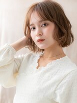 カバーヘア ブリス 北浦和(COVER HAIR bliss)&nbsp;スモーキーブラウンゆるふわプードルボブパーマA9北浦和20代30代