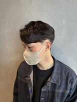 エスケープ トゥ ボナ(ESCAPE to bona.) 毛流れセンターパート×ニュアンスパーマ