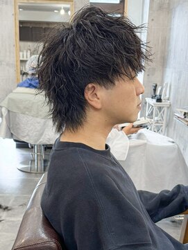 アムレヘアーエタ(amule hair eta) 【amule hair eta】縦落ちスパイラル/メンズパーマ/20代/30代